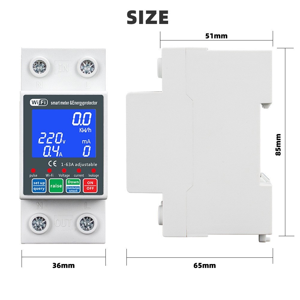 WiFi Pump Controller for Tuya with Smart Remote Access and Leakage Protection