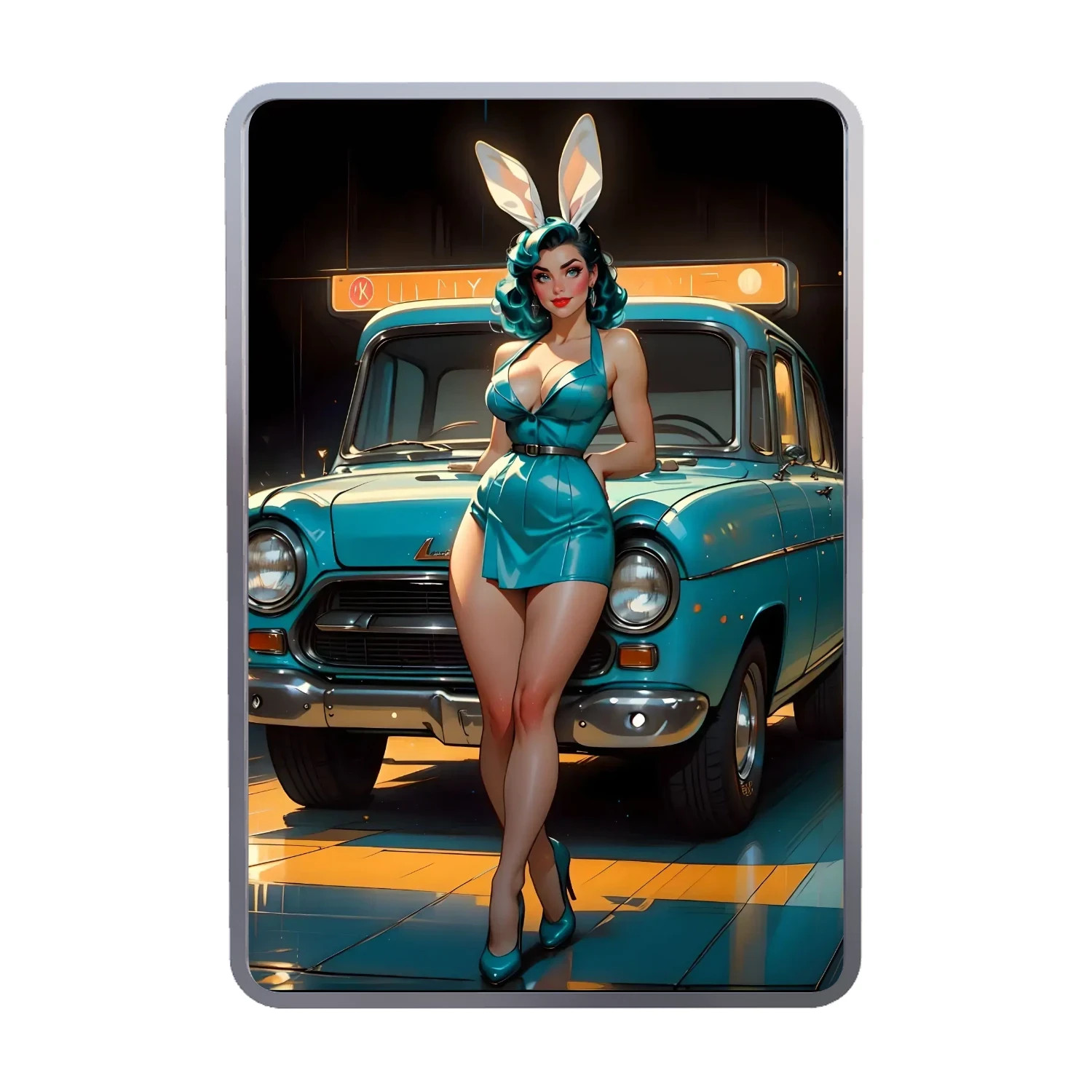 SEXY! 1 oz .999 Fine Silver Colorized Naughty Art Bar – Limited