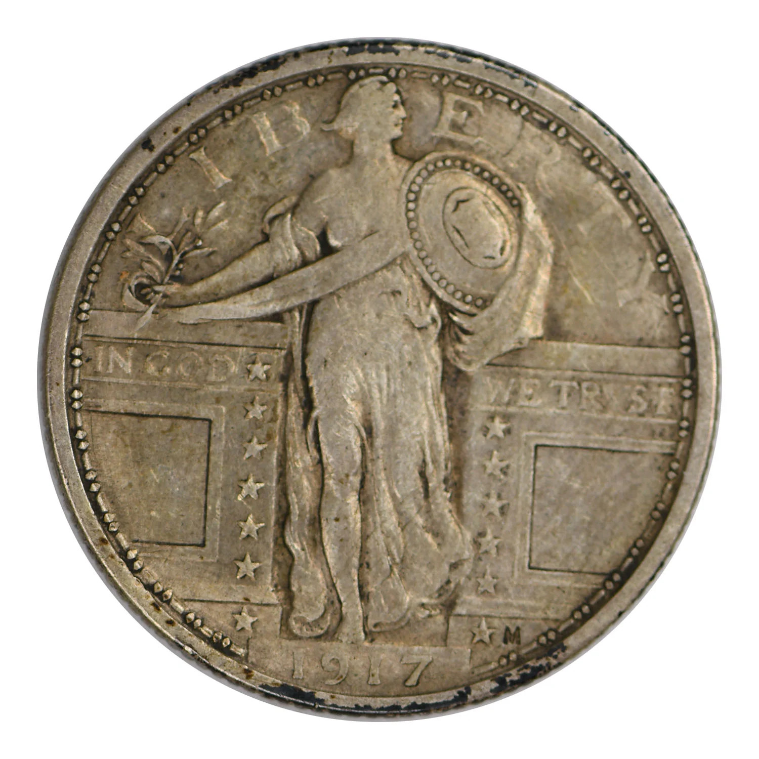 1917 Standing Liberty Quarter Extra Fine Condition