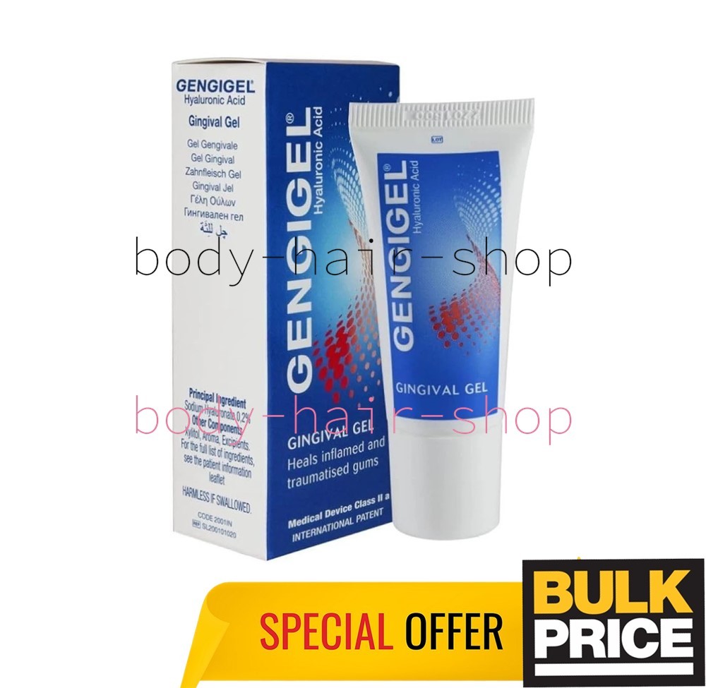 Gengigel Gel Hyaluronic Acid Oral Care Inflammation Gum Discomfort Soothing 20ml