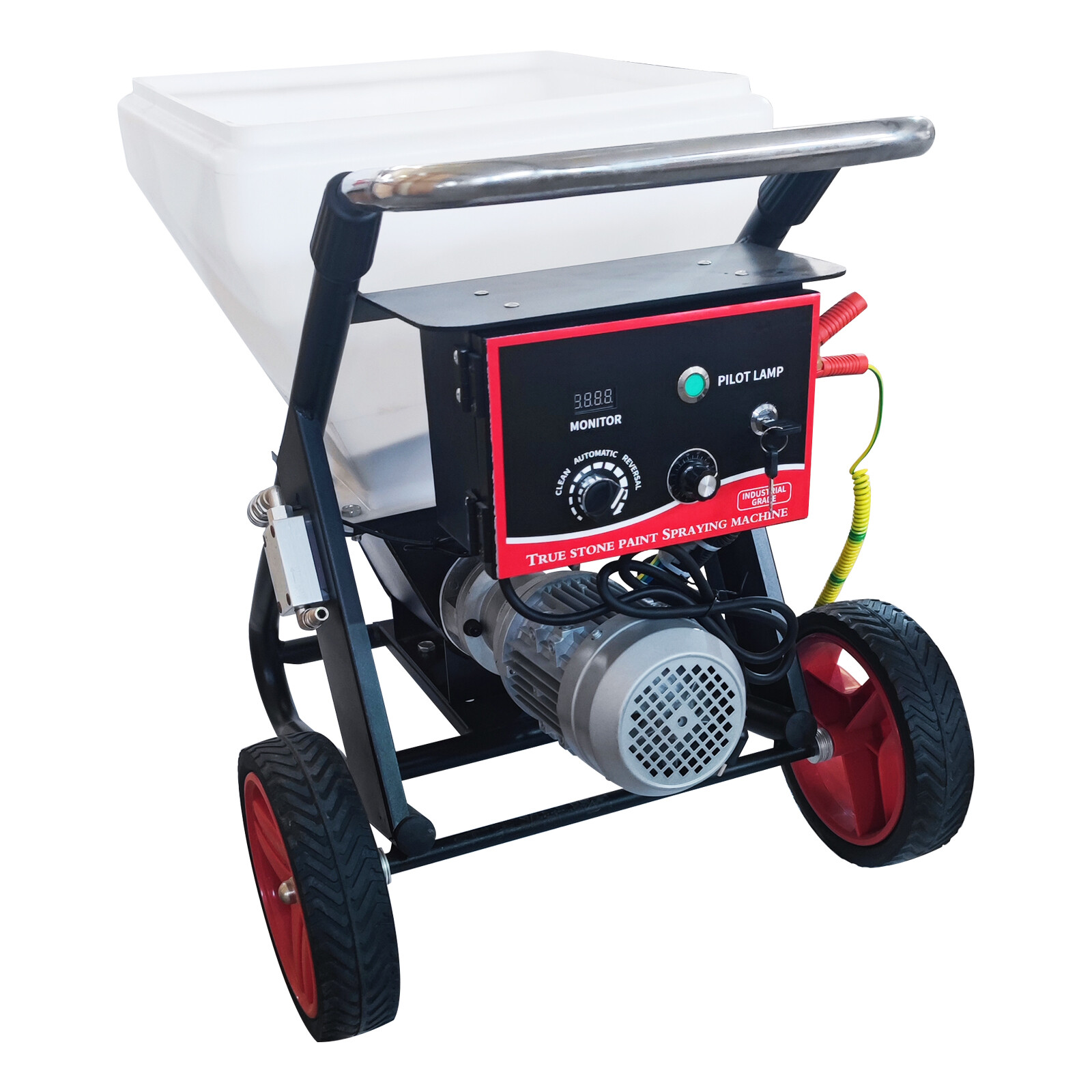 Putty Cement Grouting Sprayer Mortar Paint Spraying Machine 48L Open Hopper 110V