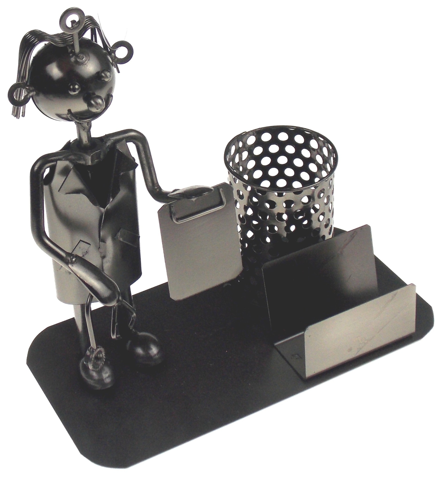 Wine Bodies Doctor Pen & Pencil Business Card Holder Metal Stethoscope Xmas Gift