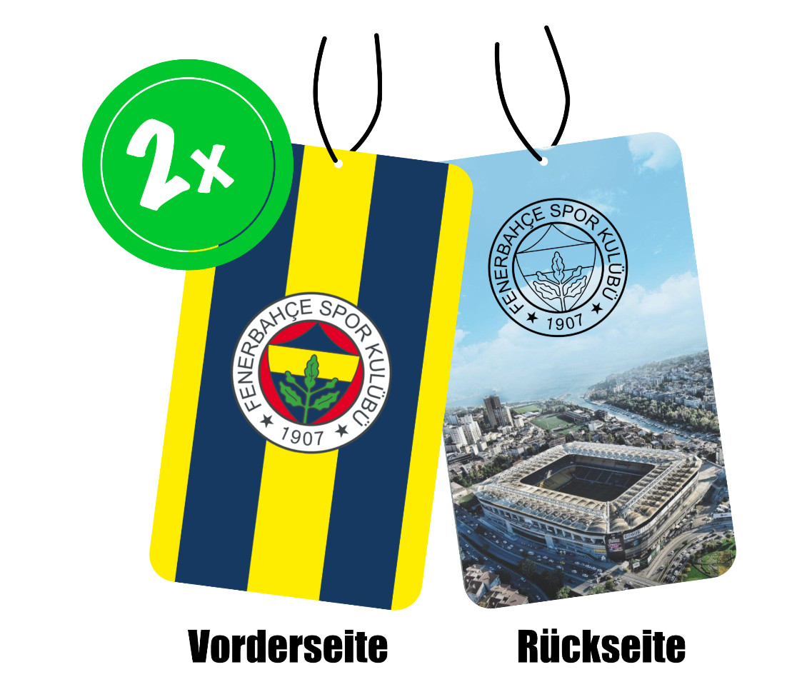 2x Fenerbahce Istanbul car tuning fragrance tree scent air freshener FB