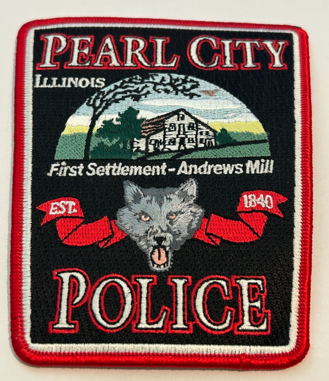 Pearl City Illinois Police Patch Unused