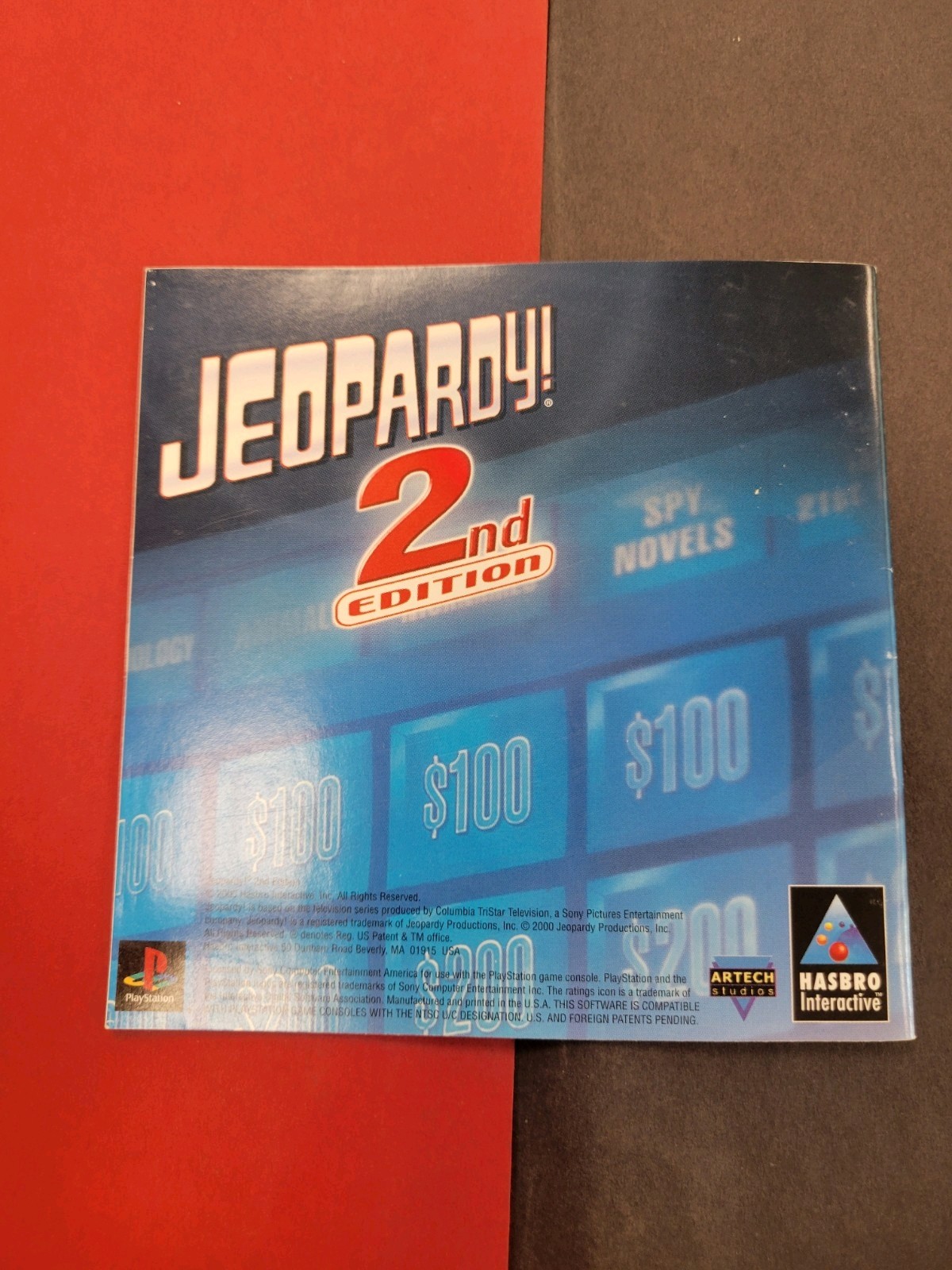 Jeopardy! 2nd Edition Instruction Booklet ONLY! (Playstation, PS1) Authentic