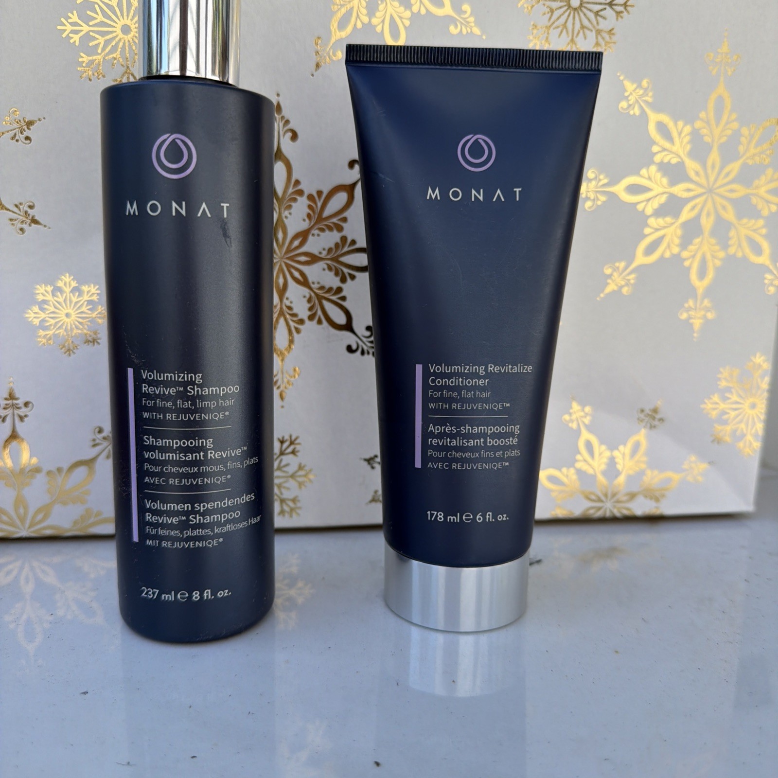 MONAT Volumizing Revive Shampoo & Revitalize Conditioner w. Rejuveniqe - SEALED