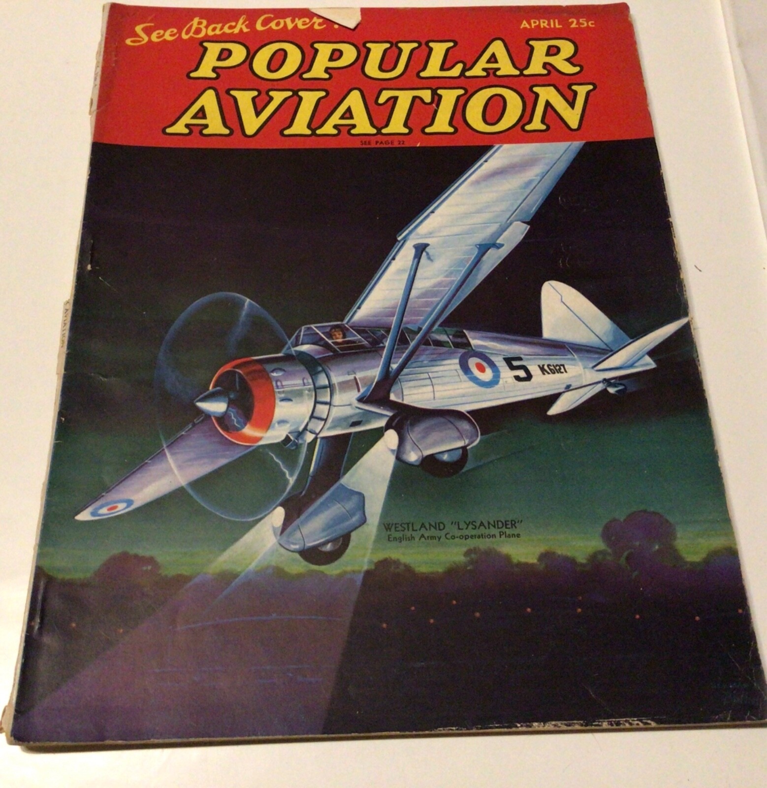Popular Aviation Magazine Lot 1937 - 1939 Vivid Colors 8 Issues