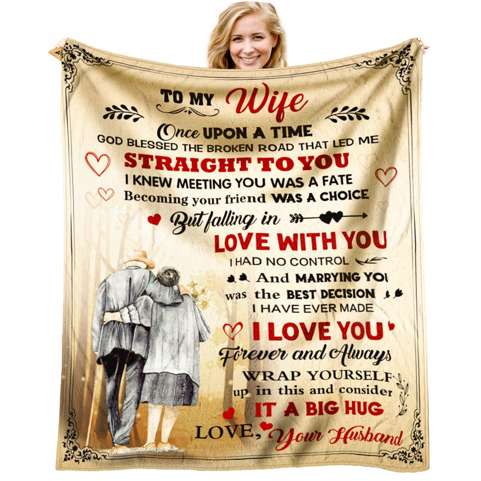 Wedding Anniversary Romantic Gift for Wife/Her/Women Anniversary Wife Gifts f...
