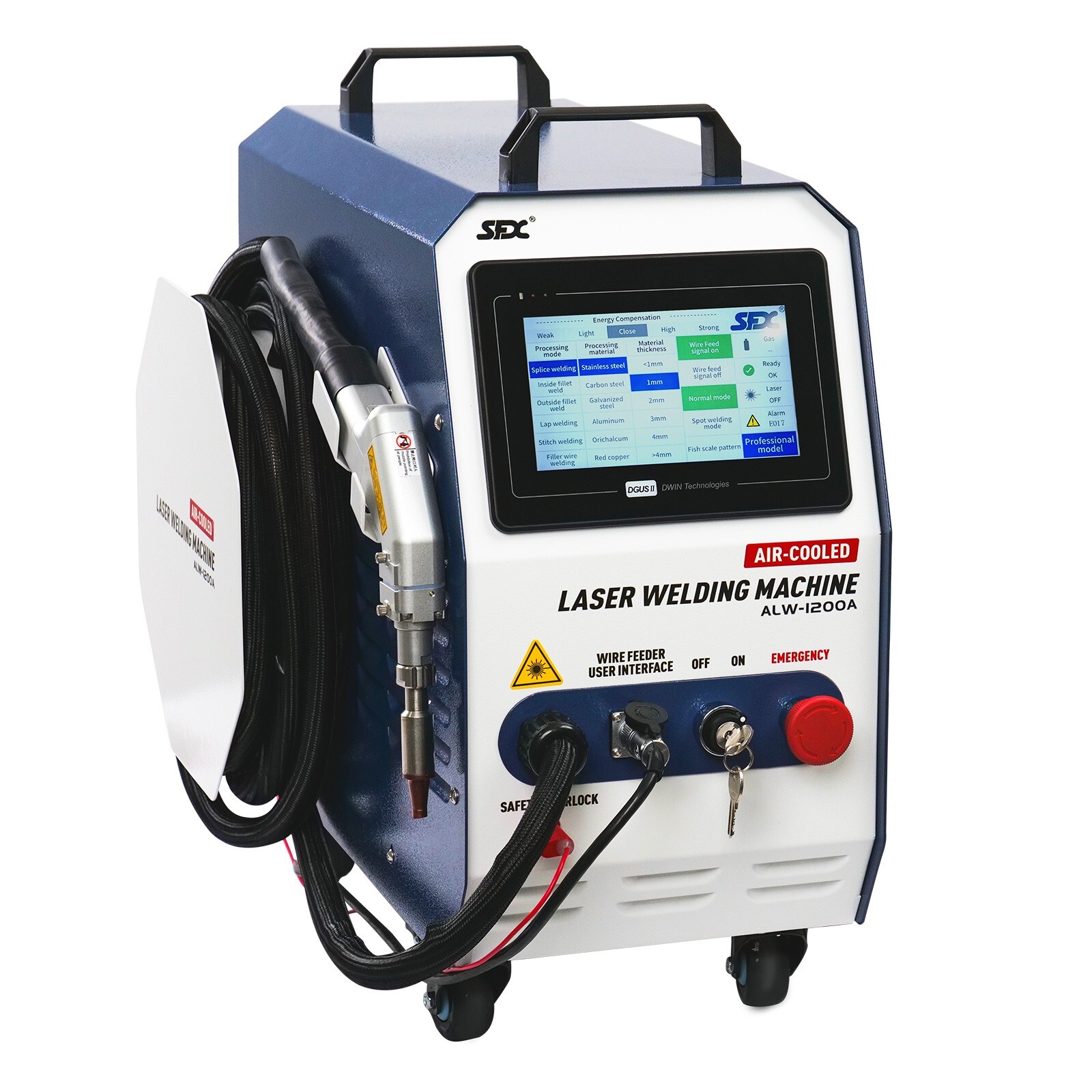 95% New 1200W Air-cooled Laser Welding Machine 220V Smaller 32Kg for Handheld
