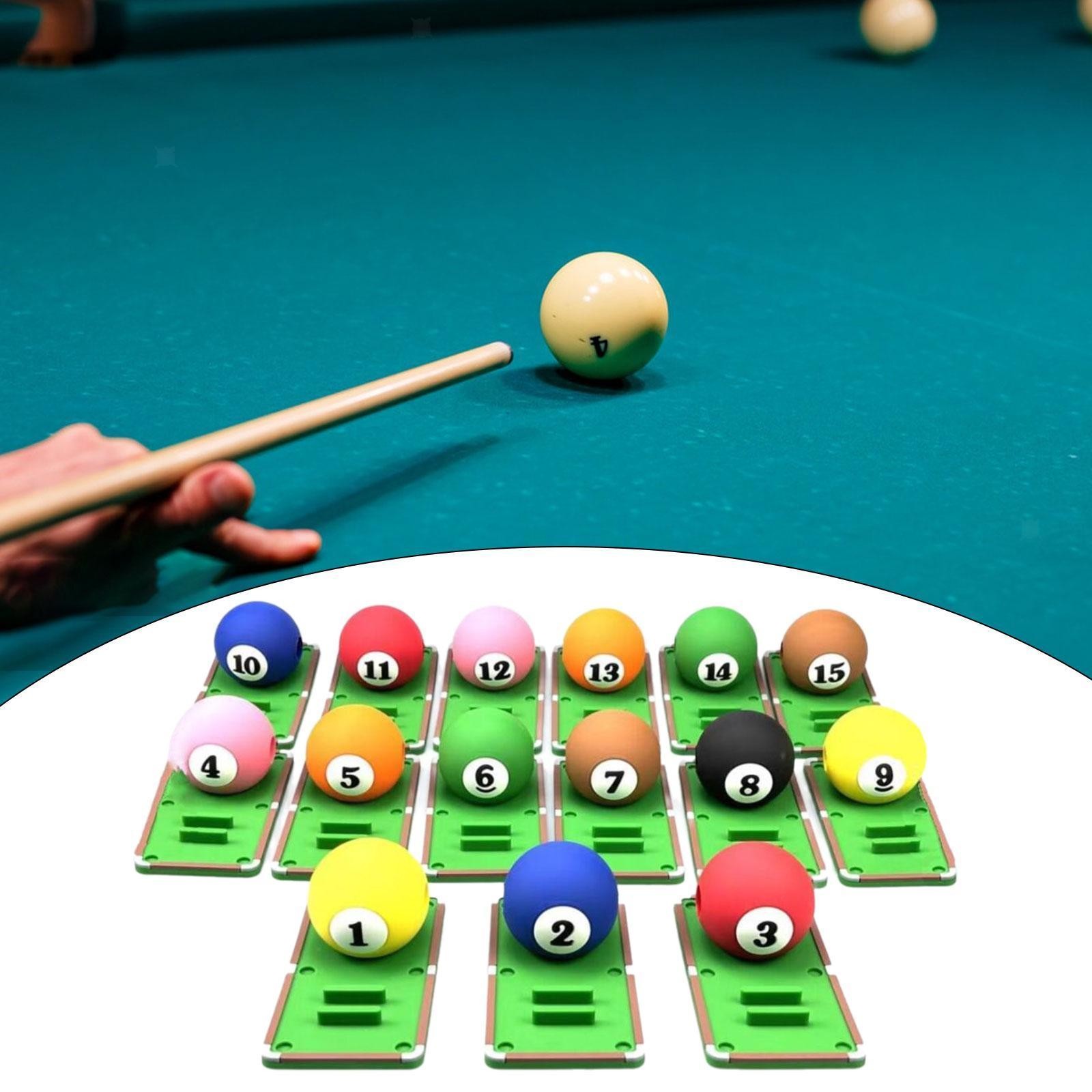 15Pcs Billiard Stroke Trainer Compact Lightweight Pool Cue Stroke Trainer