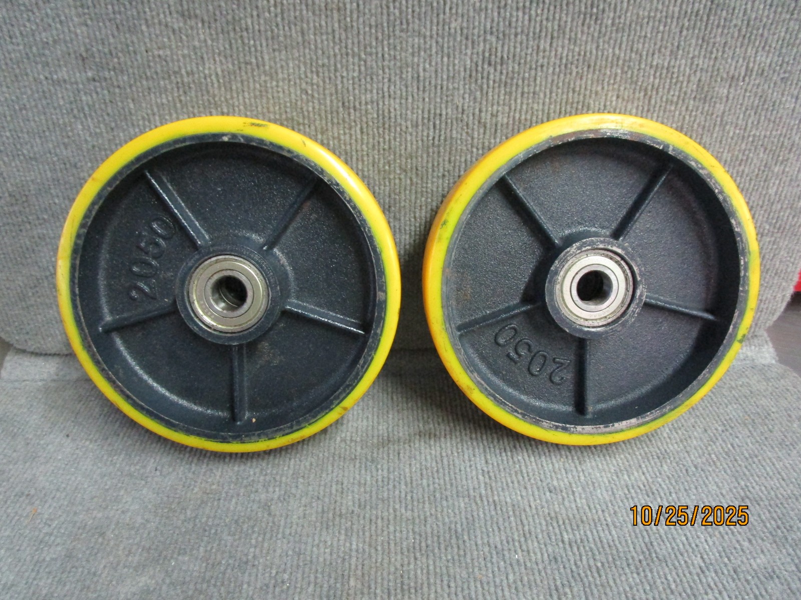 (2) HD Caster Wheels 8" x 2" x 3/4"