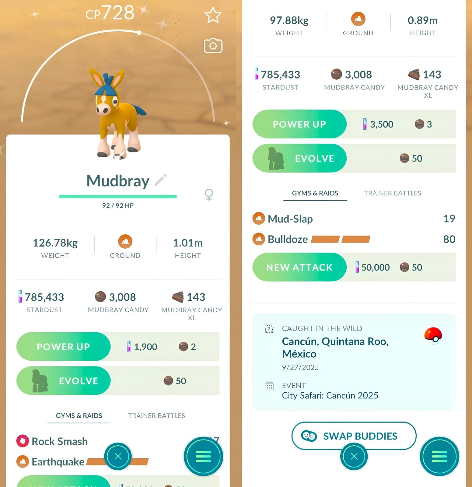 Shiny Mudbray | new with several options | Tr-de Go✨