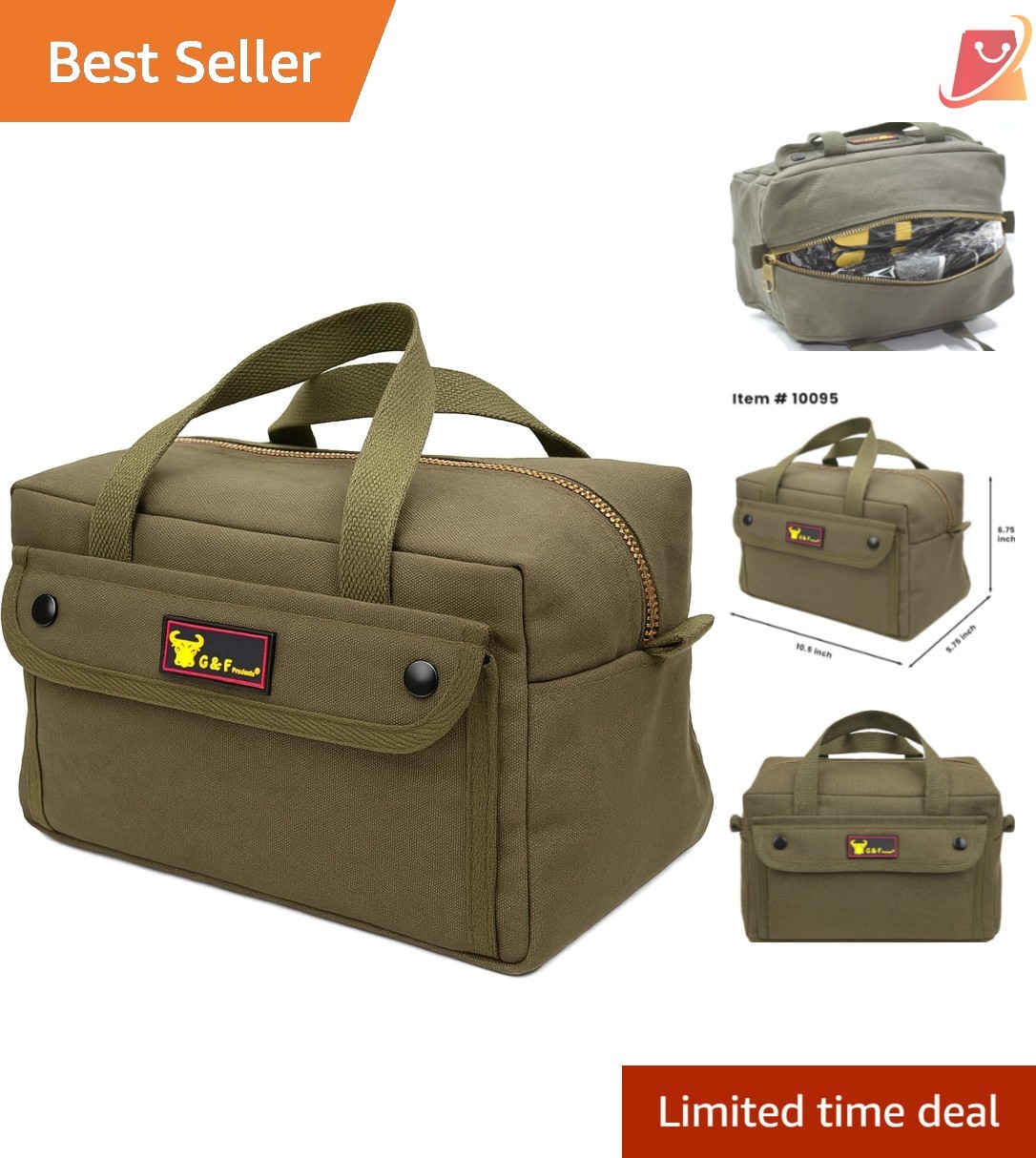 Waxed Canvas Military Duffle Bag Water-Resistant Heavy Duty Travel