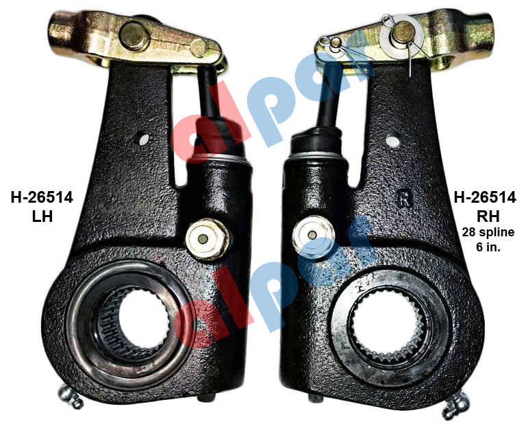 Set of LH+RH 28 Spline, 6 inch, Automatic Slack Adjuster Ref R802489, R802488