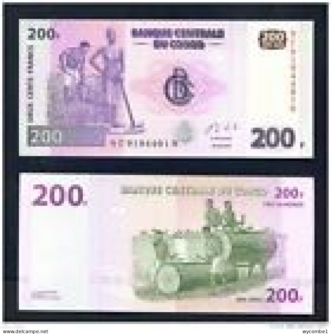 CONGO DR - 2013 200 Francs UNC Banknote