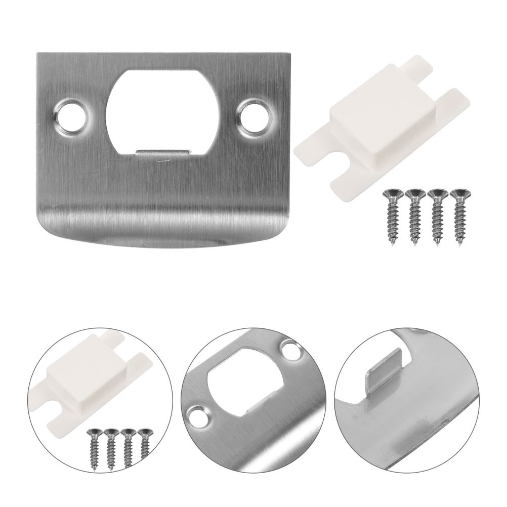4 Sets Strike Plates for Interior Doors Reinforcement Latch Guard
