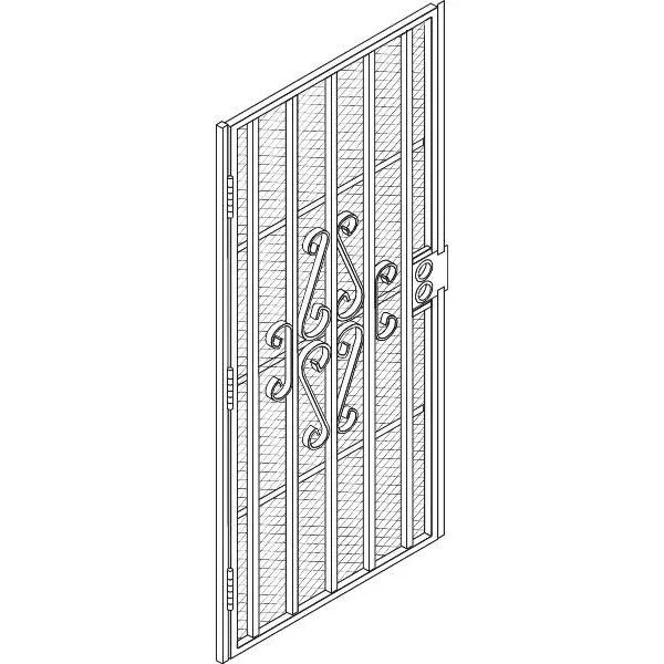 36" x 80" Security Door White
