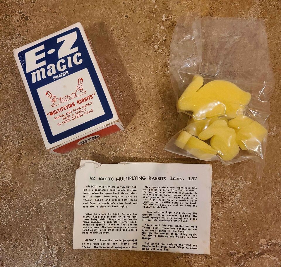 Vintage EZ Magic Collectible Tricks Mentalism