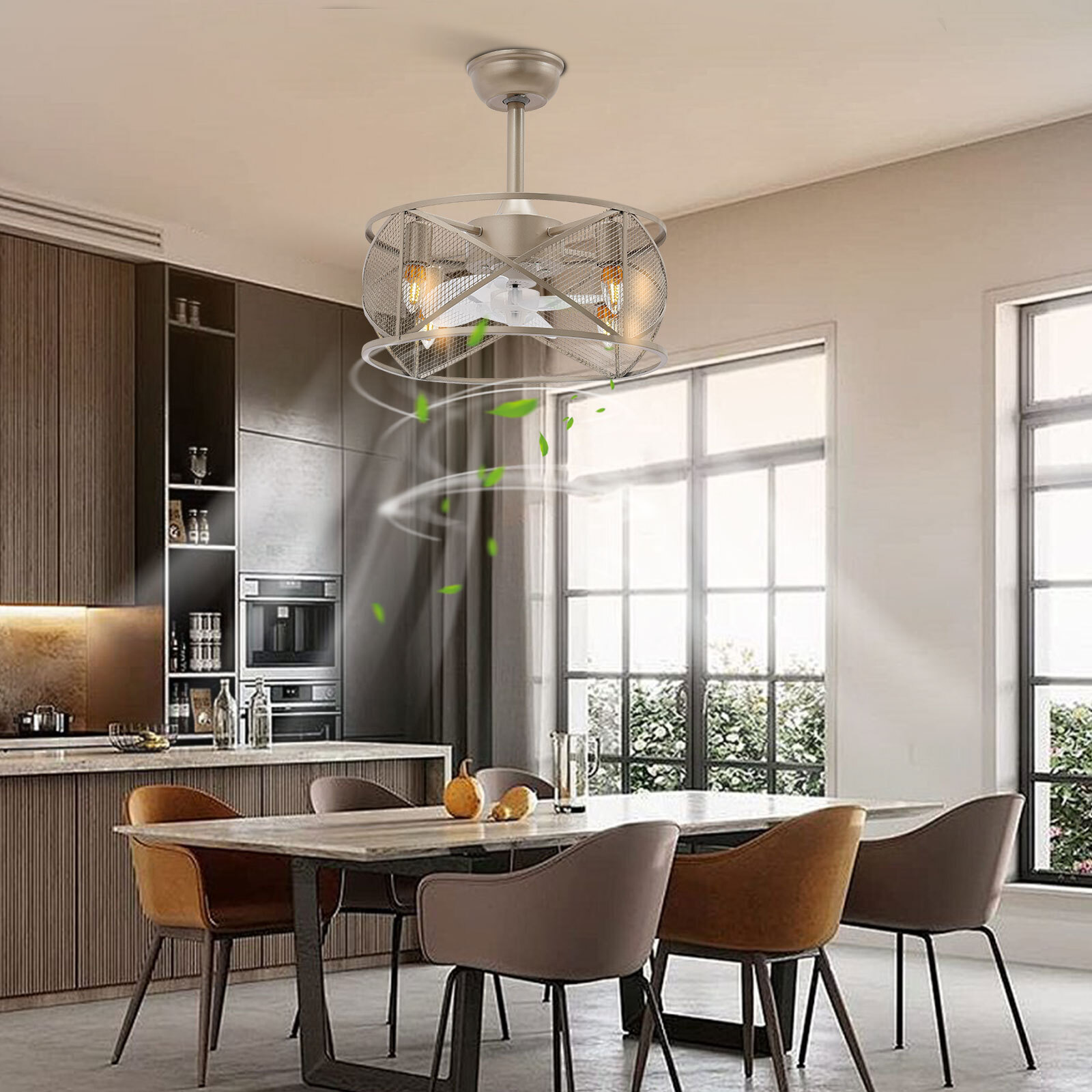 Caged Ceiling Fan Light Ceiling Fan Light Ceiling Fan with Light Remote Control