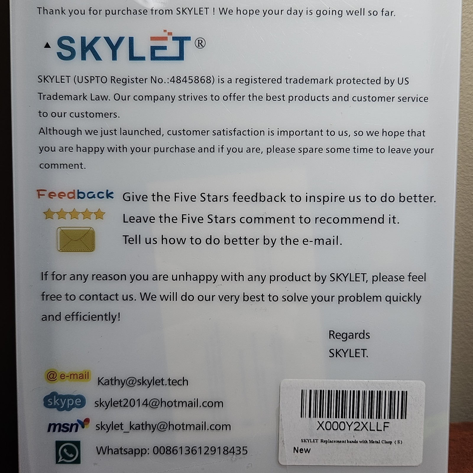 Skylet Fitbit Silicone replacement bands 11 bands