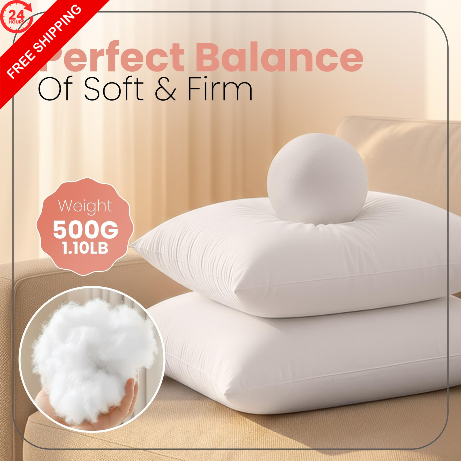 Utopia Bedding 18x18 Pillow Inserts, White Throw Pillows Inch,