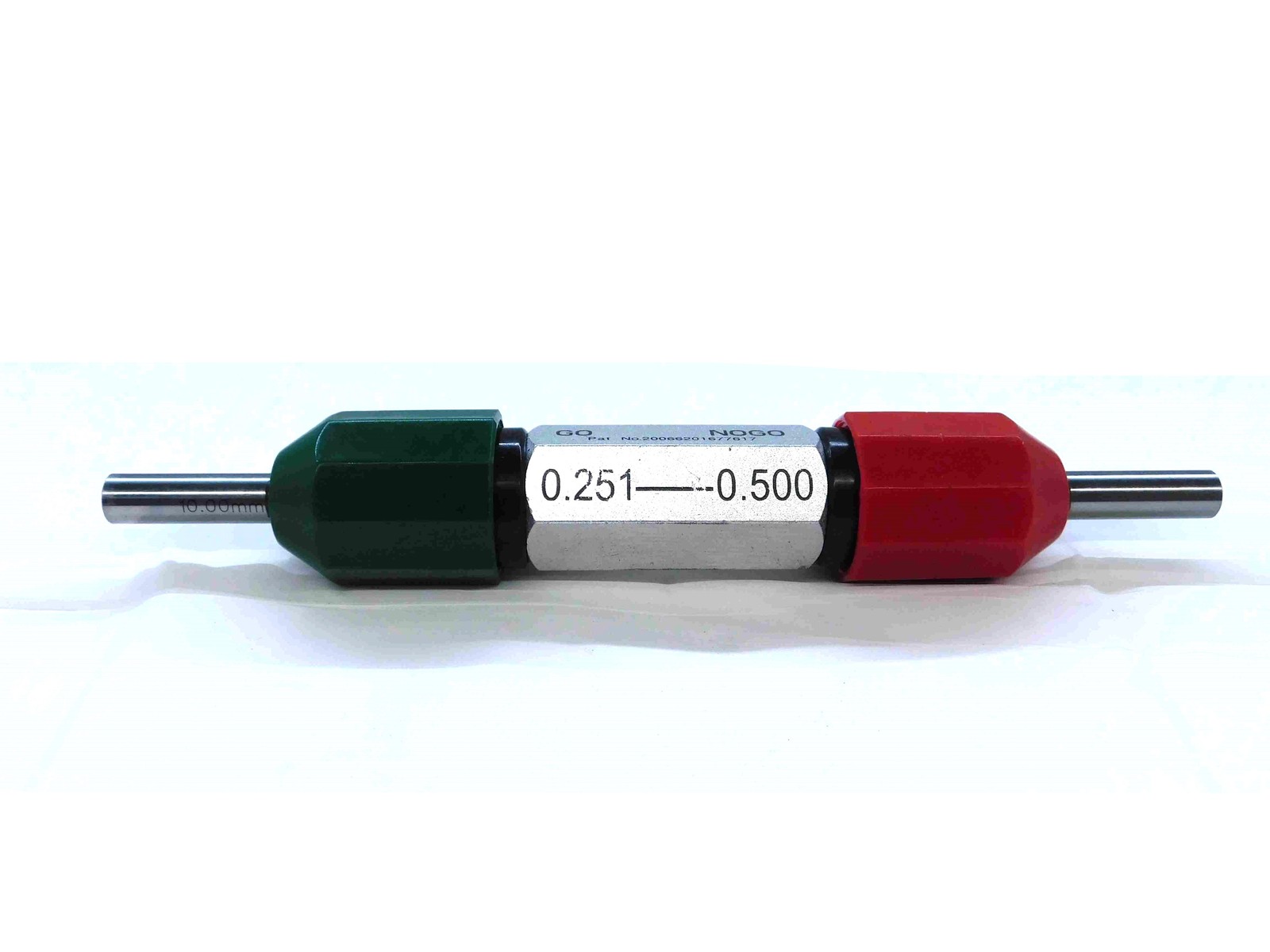 10.000 & 10.010 mm PIN PLUG GAGE GO NO GO ONSIZE 10 .3941 10.00 10.01 INSPECTION