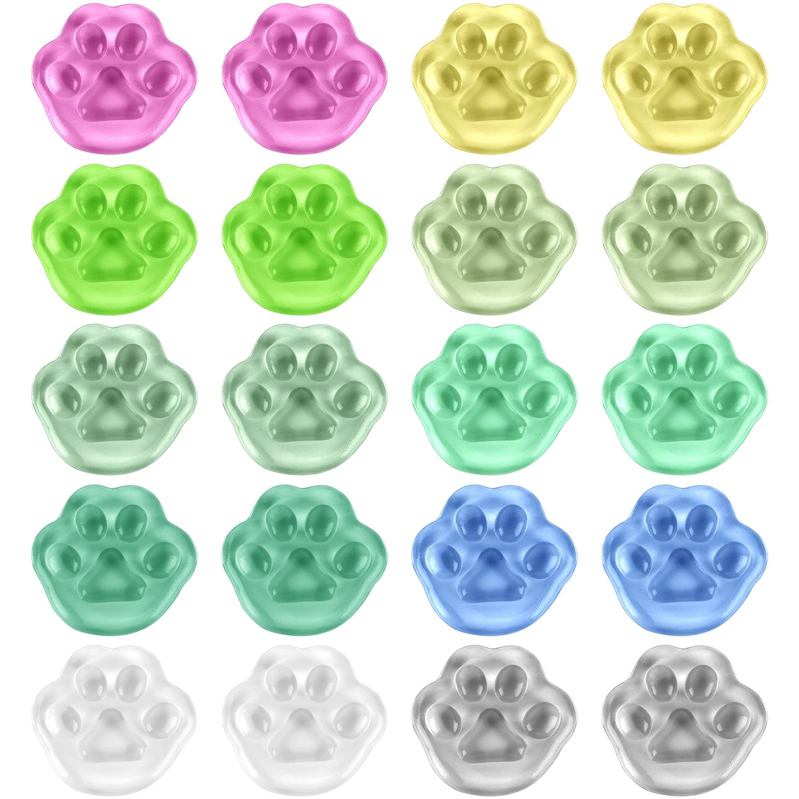 20 Pcs Mini Squishies Squishy Toys Cat Paw Squeeze Toys Stress Balls Fidget S...