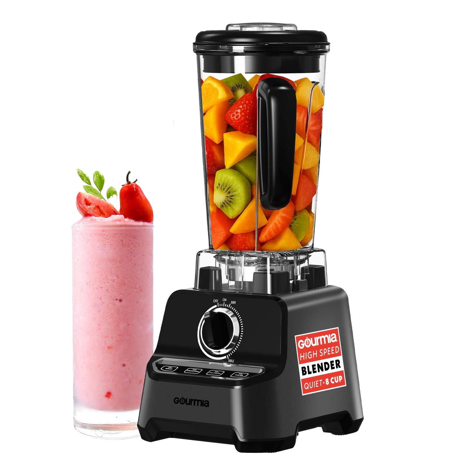 Gourmia GBL9970 Commercial Blender 2L BPA-Free 1500W 45,000 RPM Black