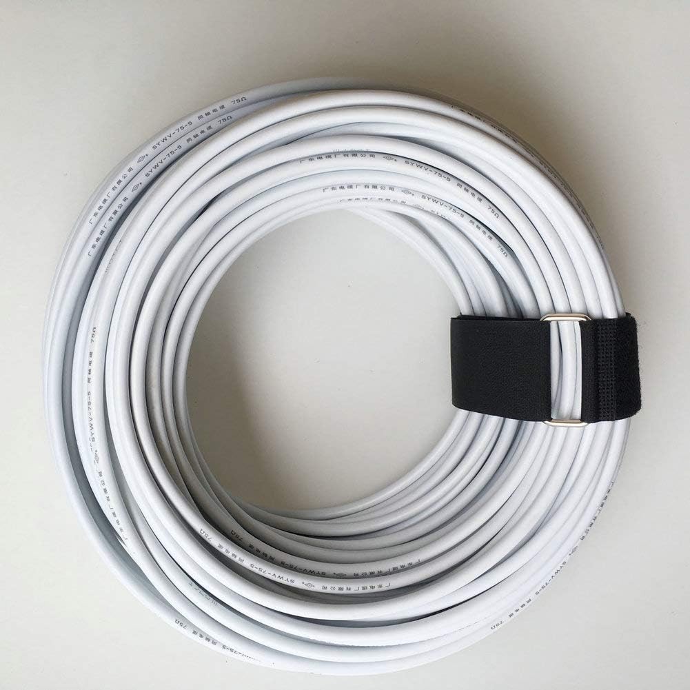 18" x 2" Reusable Nylon Hook and Loop Straps - 6 Count for Ultimate Organization