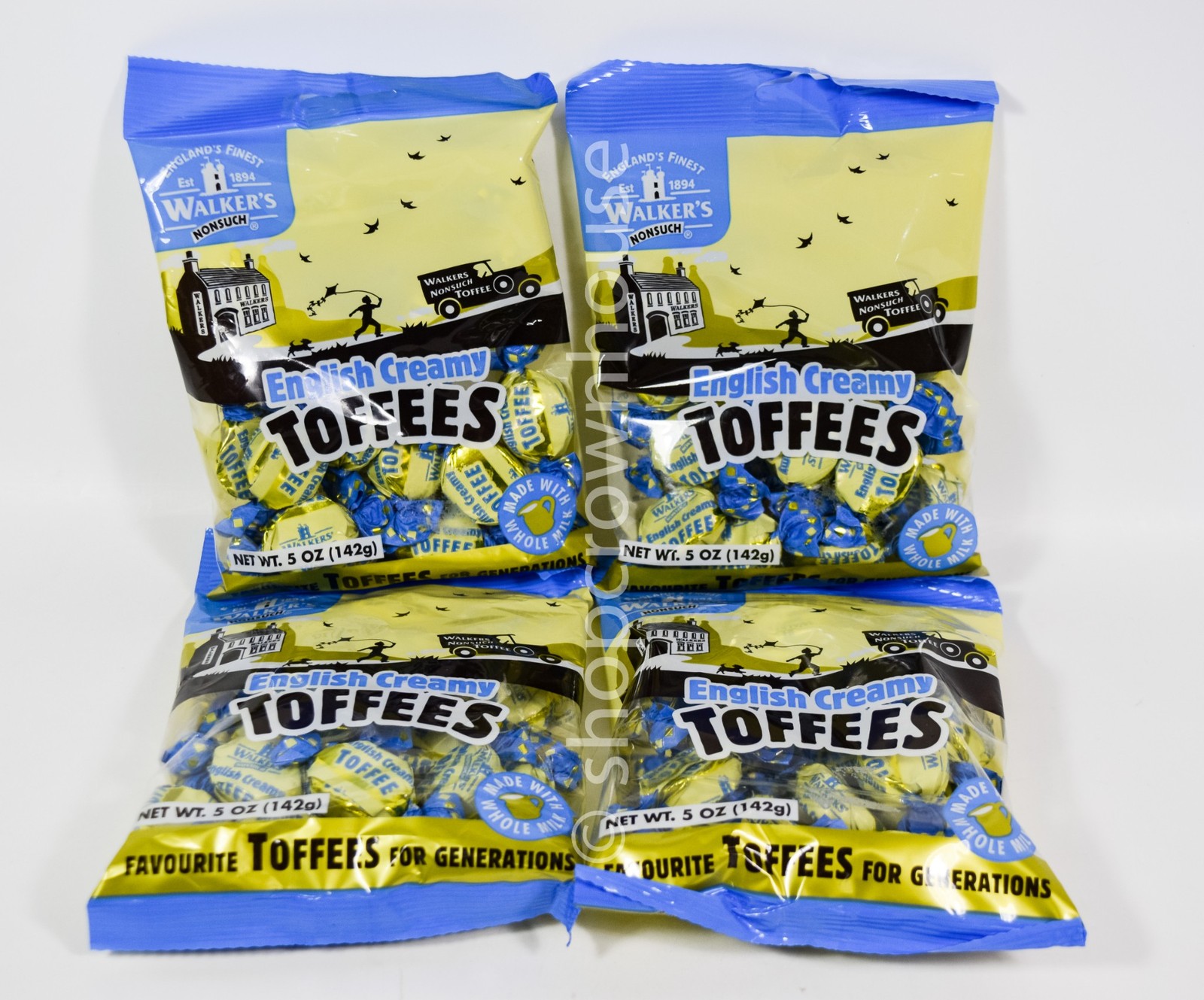 4 Walkers Nonsuch English Creamy Toffees Individually Wrapped 5oz bag 07/21/2026