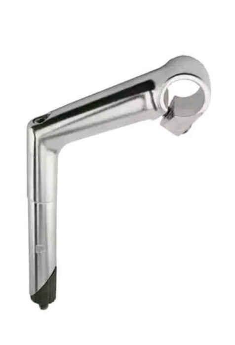 NEW SILVER ALLOY M.B.  BICYCLE GOOSENECK  STEM 22.2MM