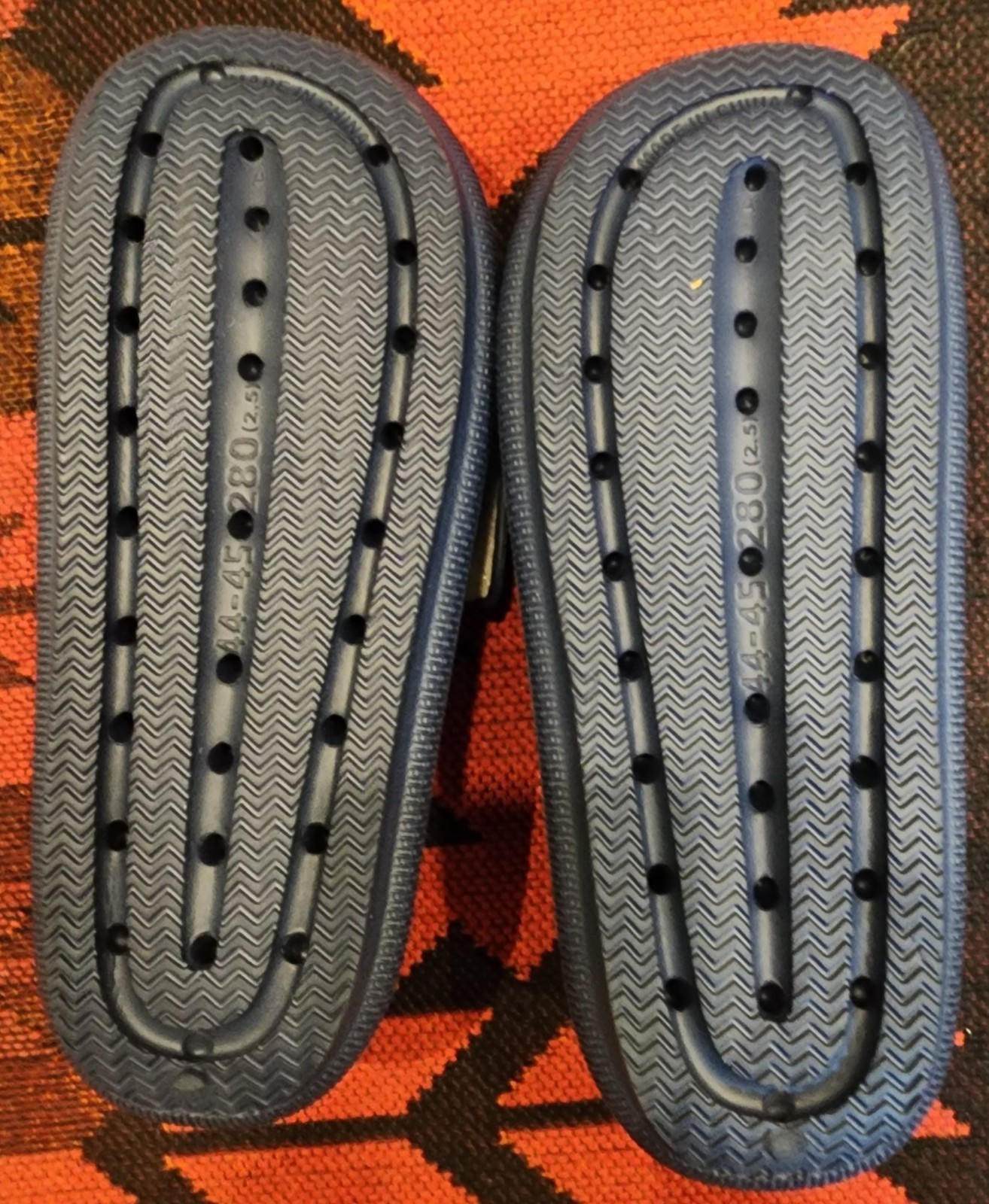 Joomra Navy Blue Adjustable Slide Sandals Men's Size 11 Lightweight Non-Slip Sol