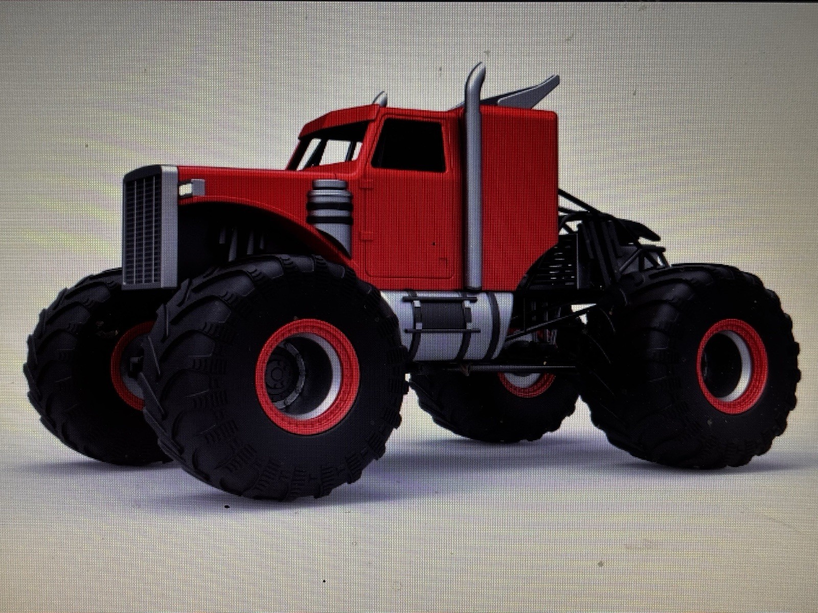 1/25 Resin 3d Printed Monster Tow Truck Model Kit
