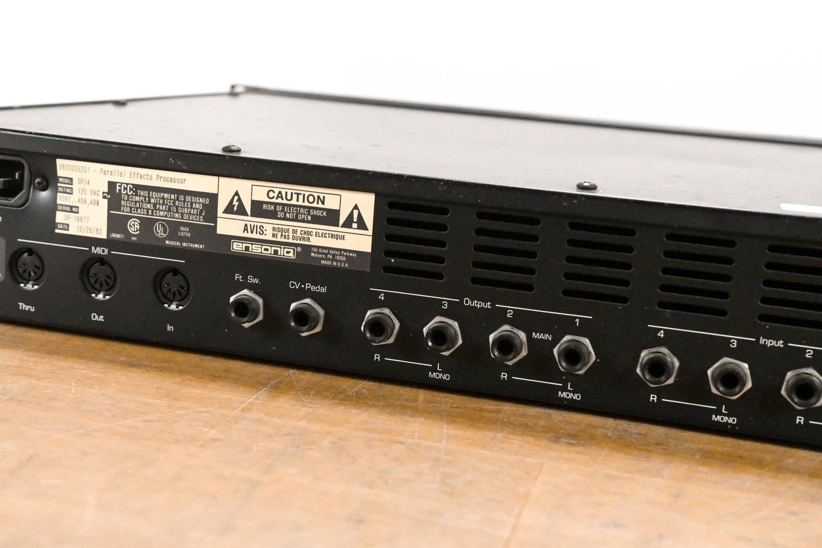 Ensoniq DP/4 Parallel Effects Processor CG01W8Y