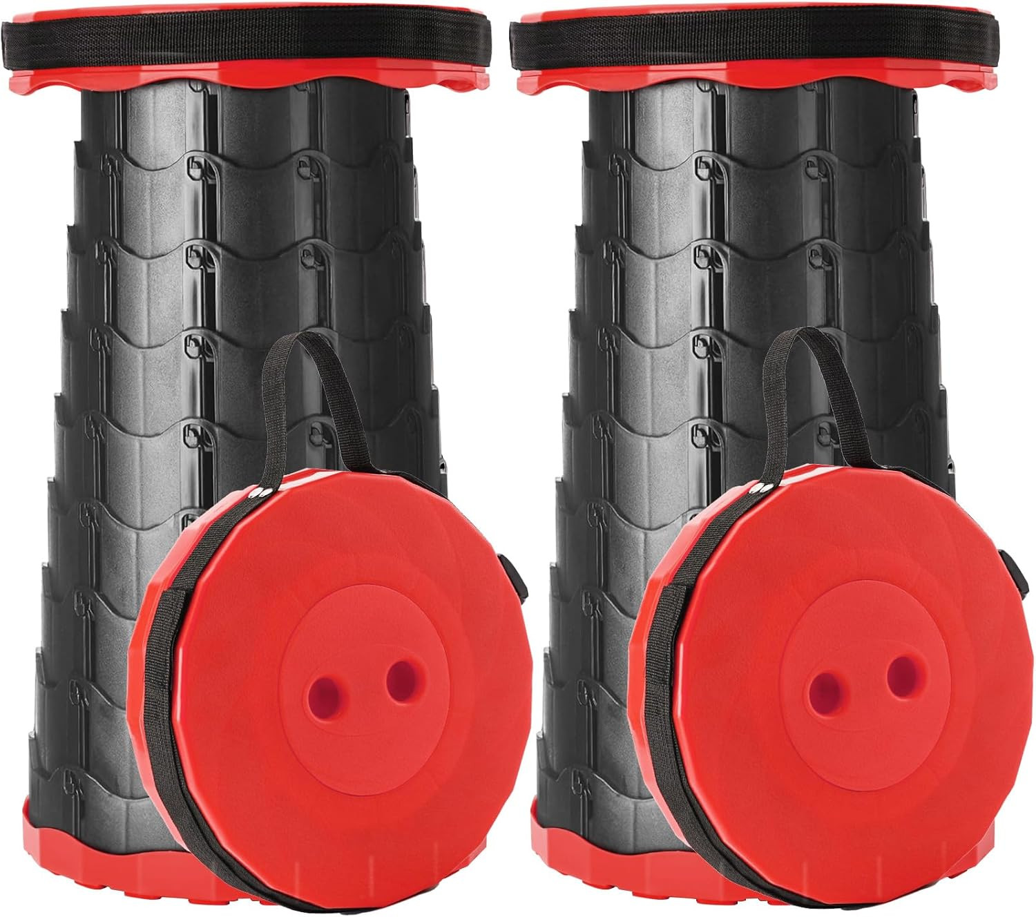 Upgraded Foldable Stool Thickened Set of 2, Portable Collapsible Stool Retractab