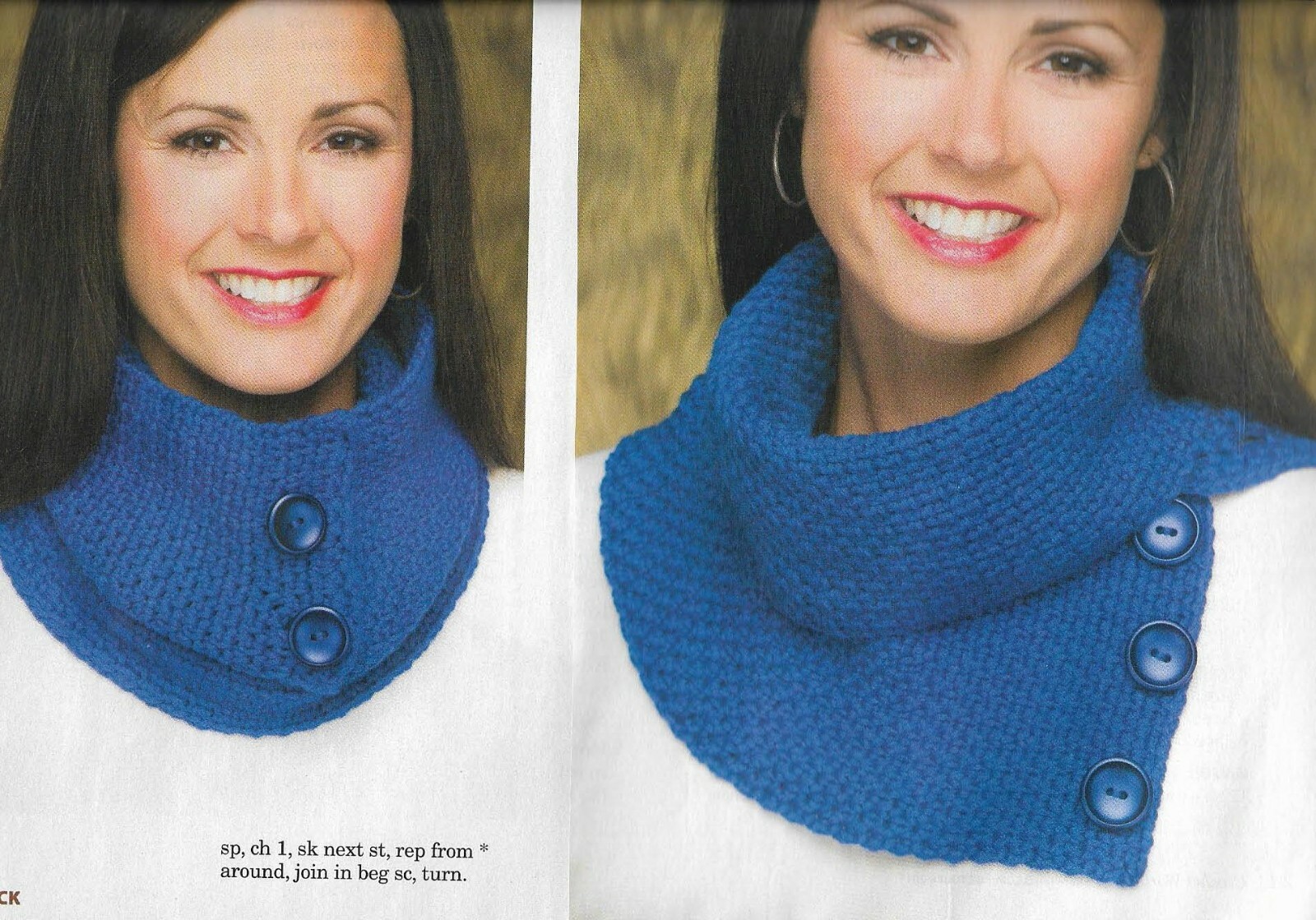 CONVERTIBLE COWL SCARF WOMEN'S CROCHET PATTERN INSTRUCTIONS