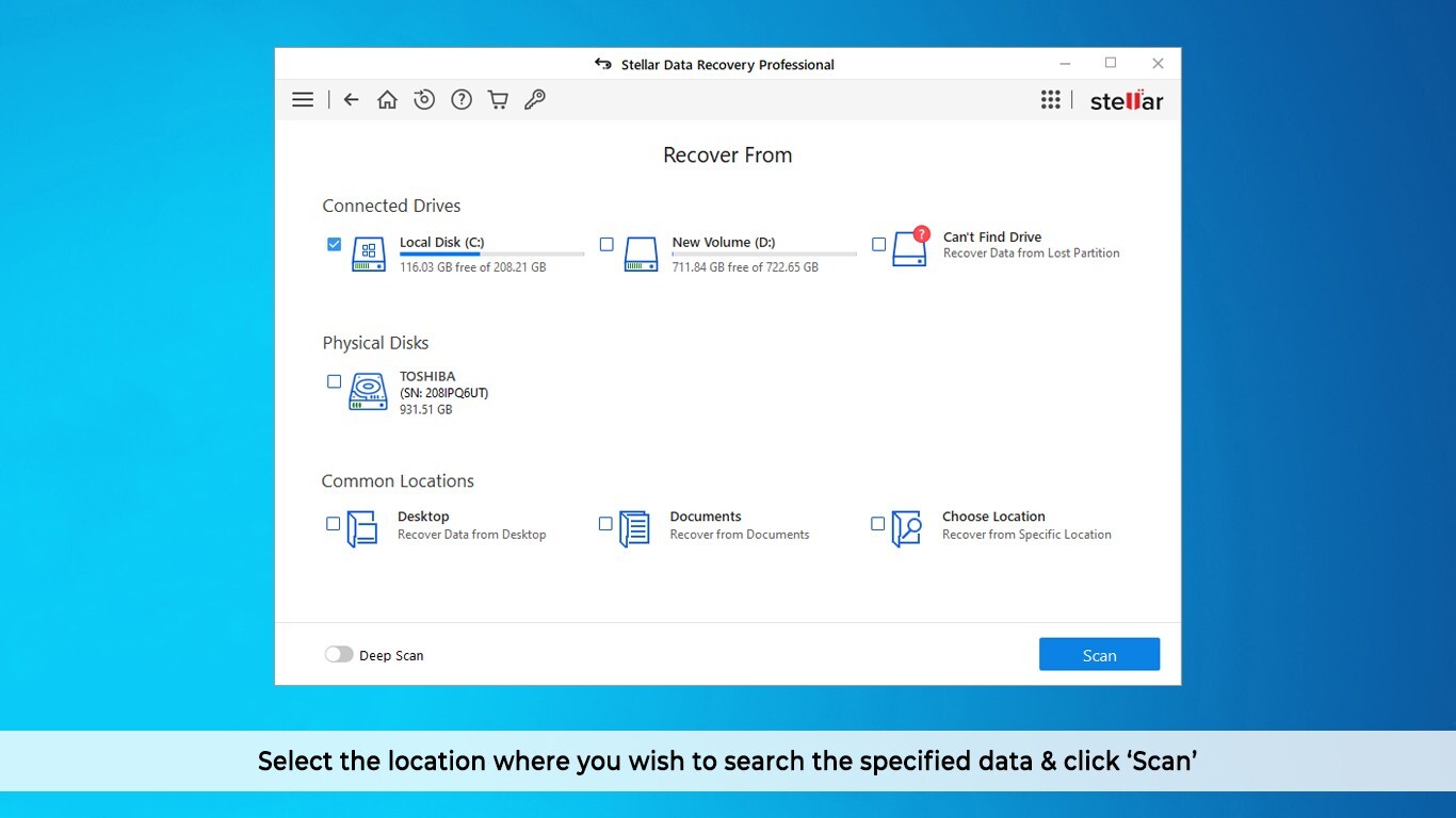 Stellar Data Recovery Professional for Windows | Email Delivery | Download