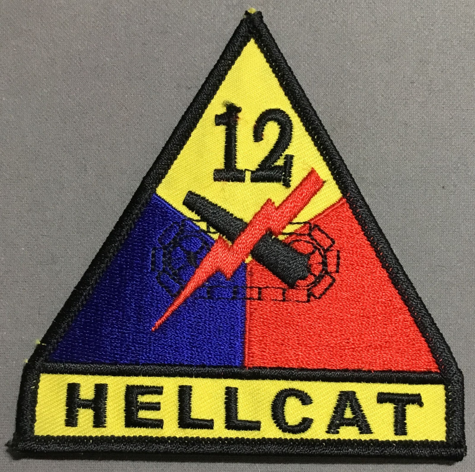 Army 12th Armored Division Hellcat patch