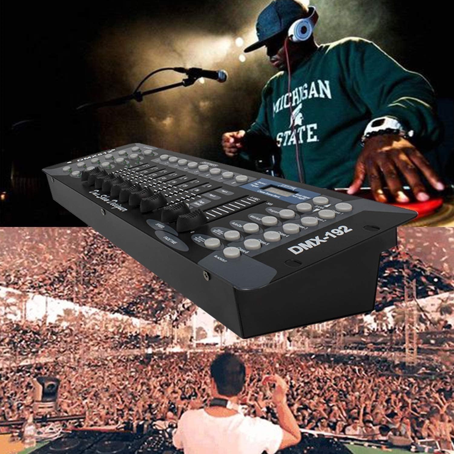 192 DMX DJ Controller - LCD Display DMX Controller for DJ Lights, Pubs, Night...