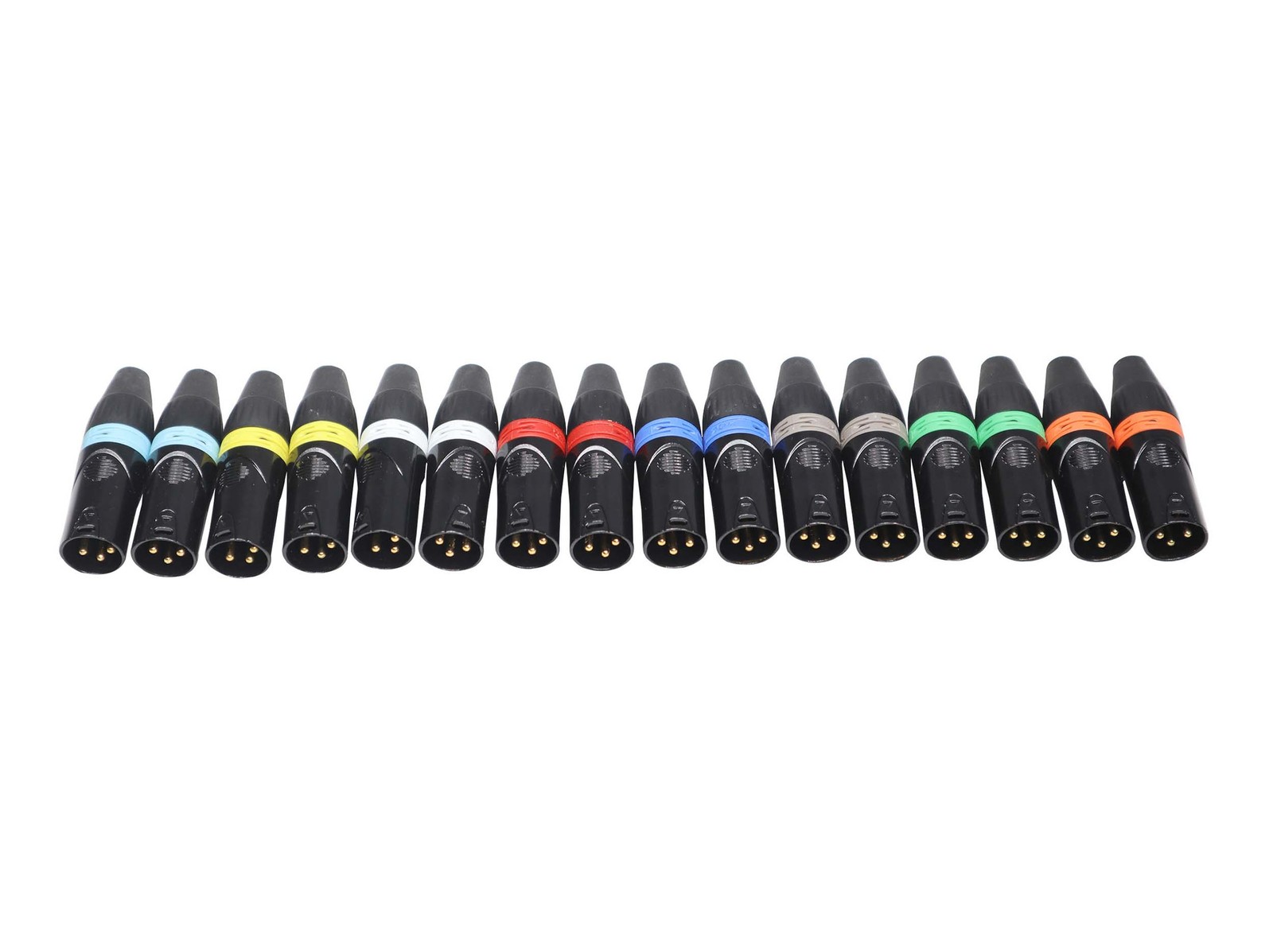 ProX XC-RINGPAK Color Ring Replacements for XLR Cables - 8 Pack