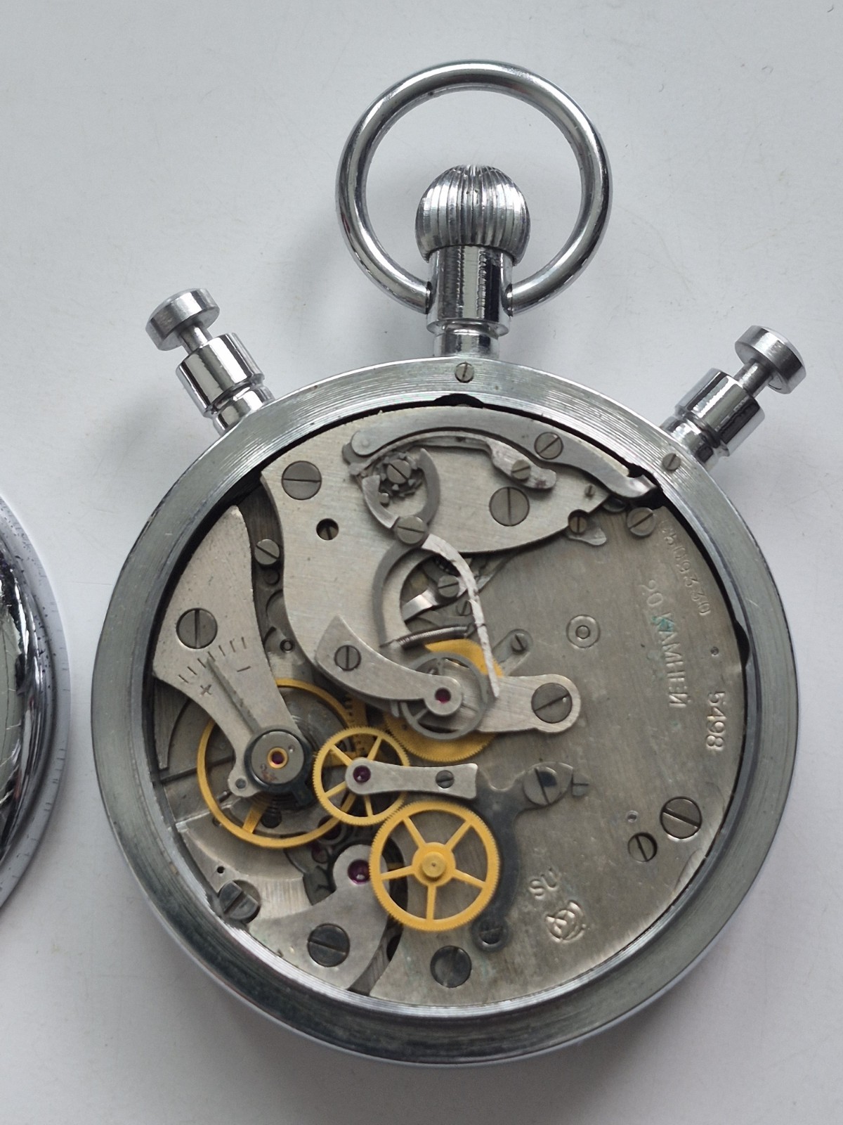 Vintage Soviet SLAVA Stopwatch Chronometer Mechanical (Split Second SDS--pro)