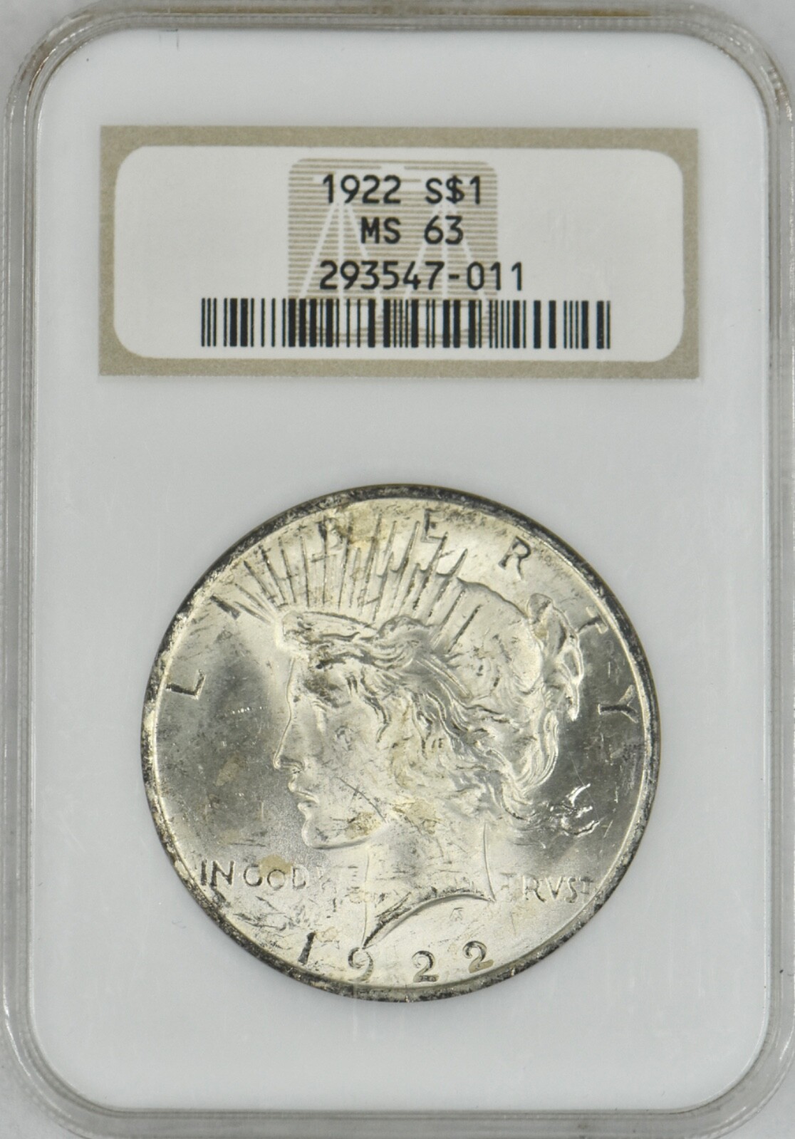 1922 Peace Silver Dollar - NGC MS63 Old Fatty Holder - ✪COINGIANTS✪