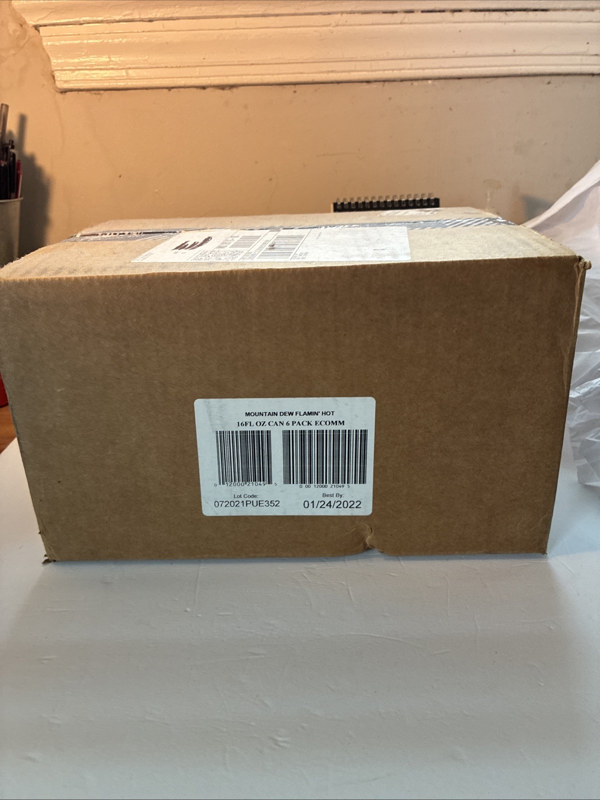 Mountain MTN DEW Flamin' Flaming Hot Limited Edition 6-Pack NIB Sealed Box