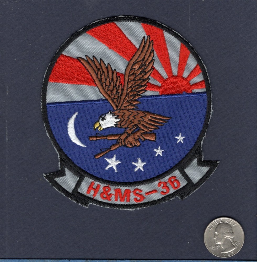 H&MS-38 Headquarters & Maintenance Squadron USMC Marine Corps Patch