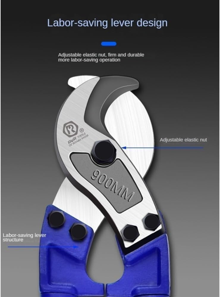 Extra-Long Ergonomic Handles, High-Frequency Quenched Blades for Easy Cutting.36