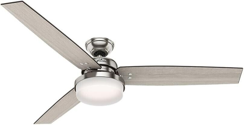 Hunter Sentinel Indoor Ceiling Fan with LED Light and Remote Control, 60" B070