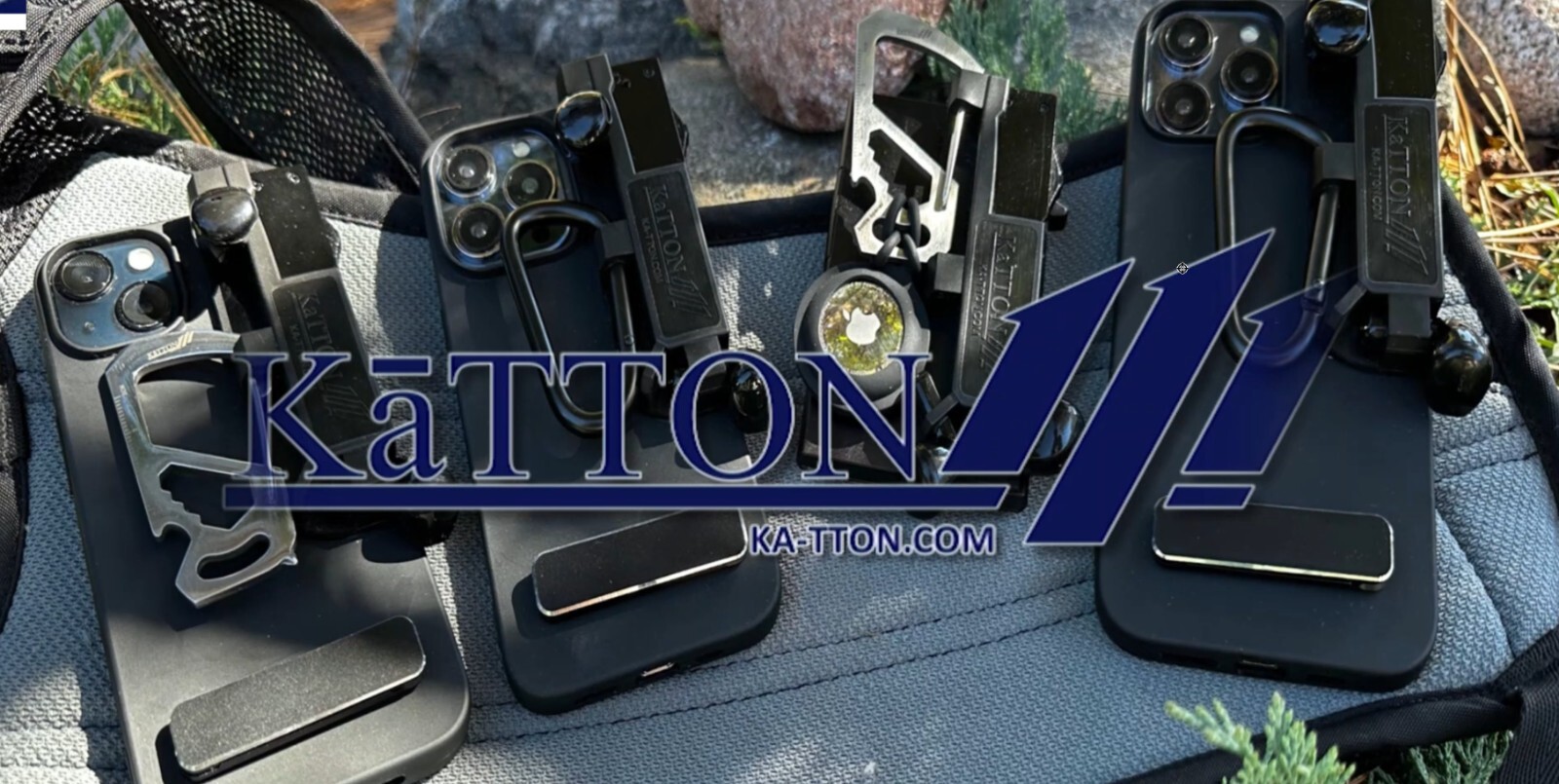 KaTTON Phone Case for iPhone 14 Includes Removable Multitool & Multi Carabiner