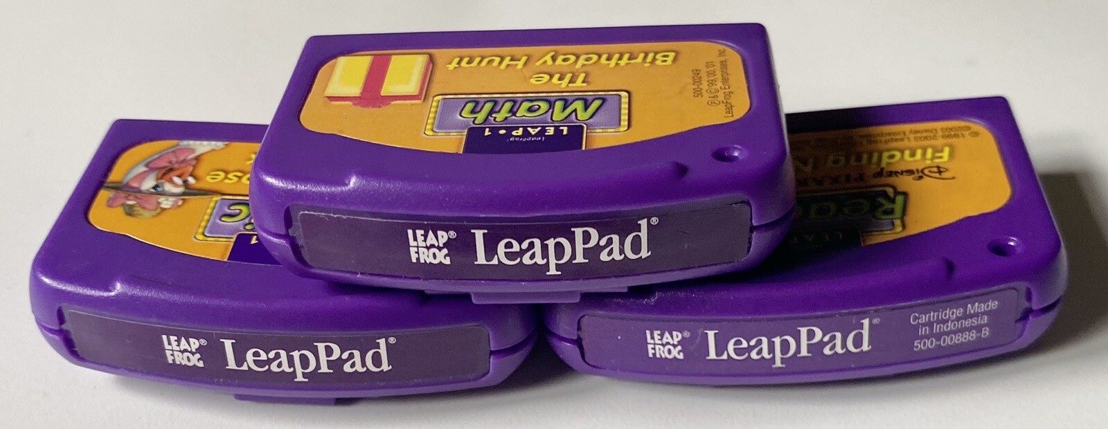 LeapFrog LEAP 1 Game Carriages Disney Pixar Finding Nemo Reading, Math, Music