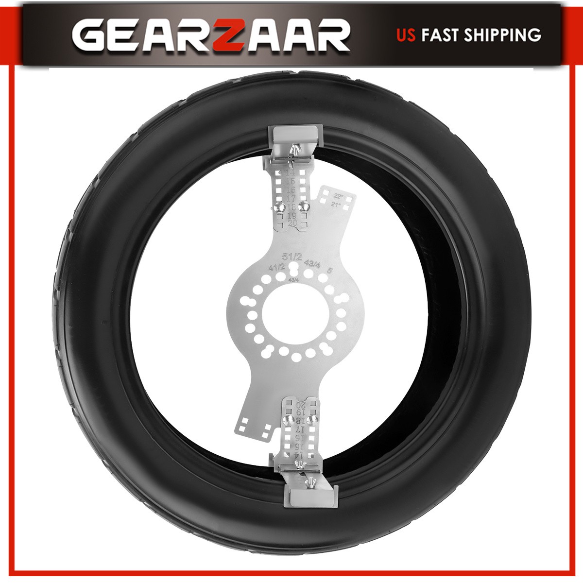 Wheel Fitment Testing Tool, Tire Size Fit Test Measuring Mockup, 5-Lug Pattern