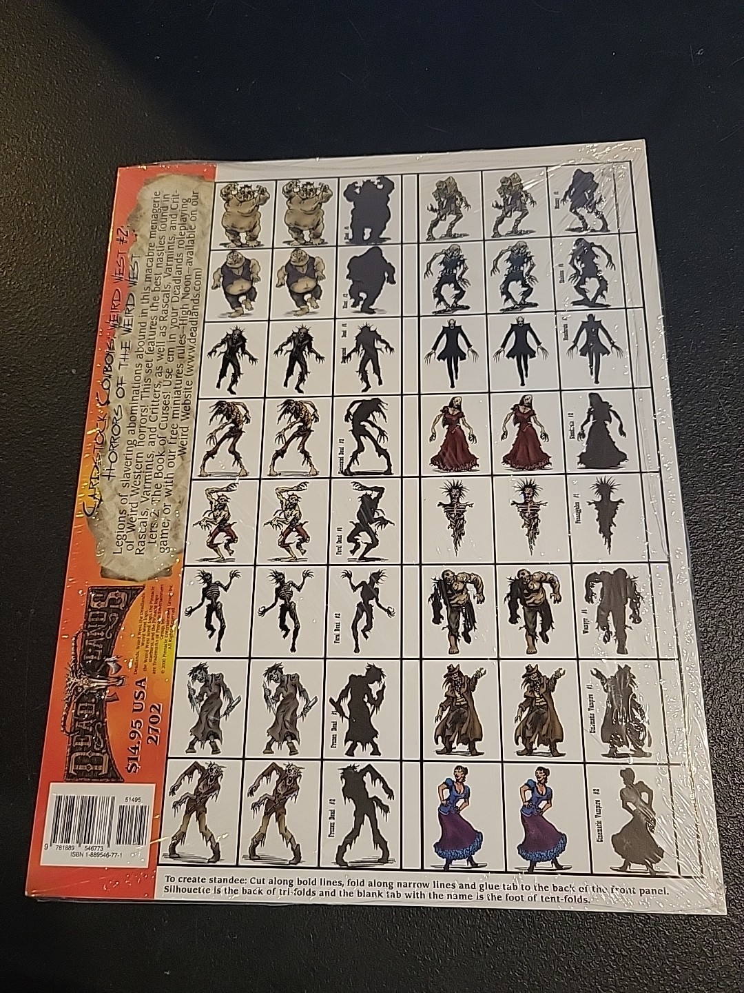 Deadlands RPG Cardstock Cowboys #2 Horrors of the Weird West Factory Sealed